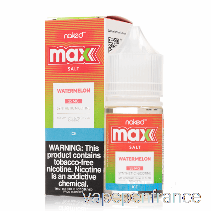 Pastèque Glacée - Sel Max Nu - Stylo Vape 30 Ml 35 Mg